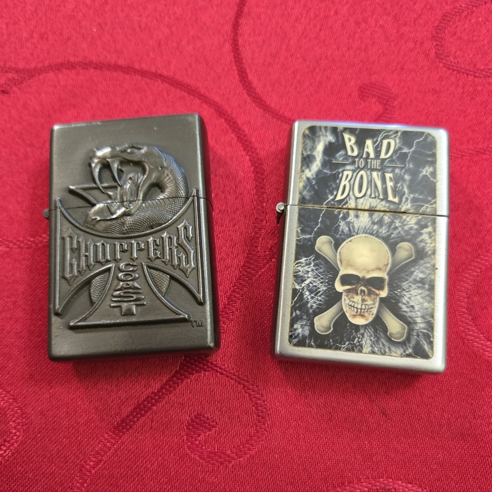 Zippo-Style West Coast Choppers Lighter Set